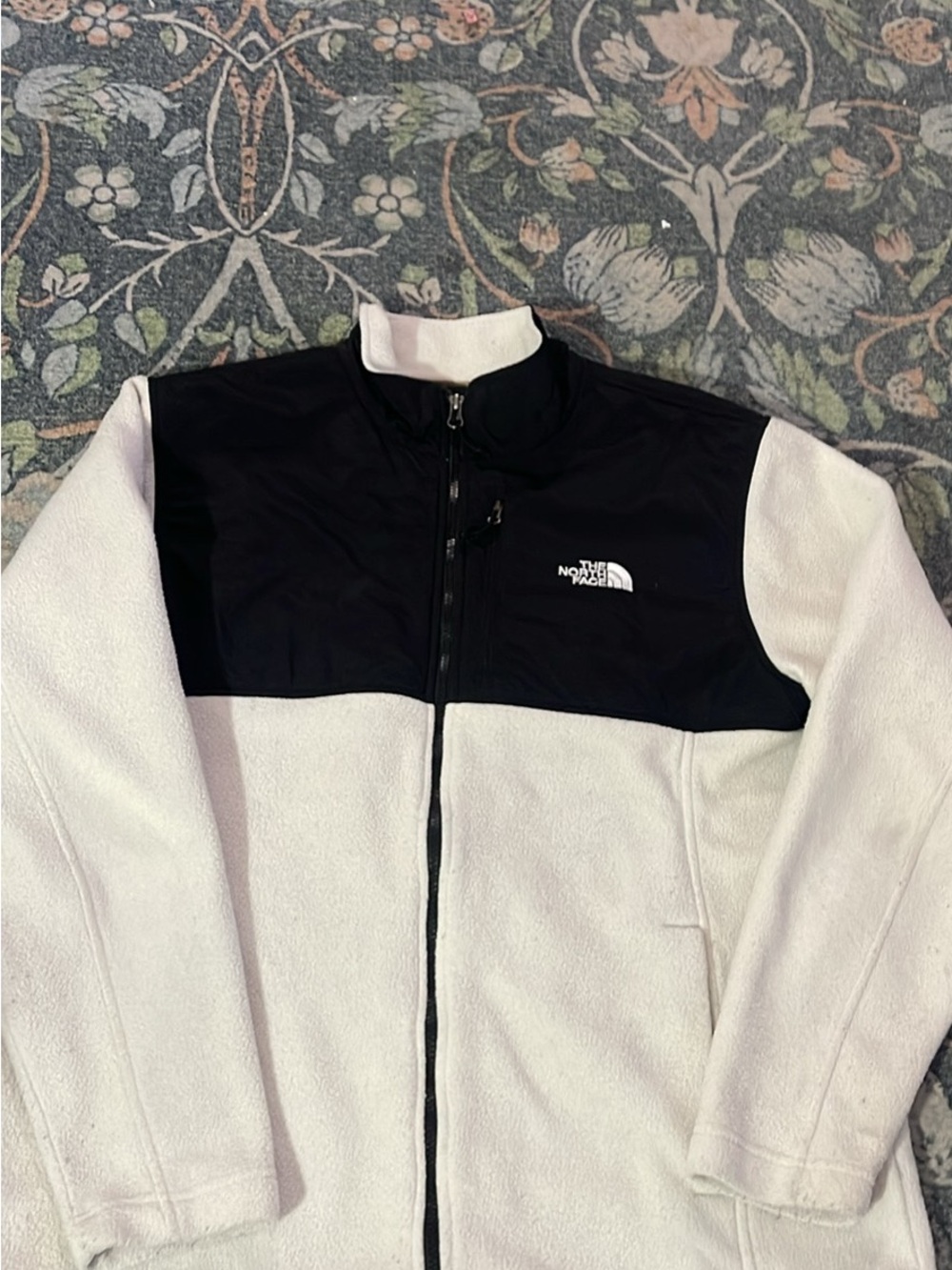 The North Face Two-Tone Black and White Fleece Jacket